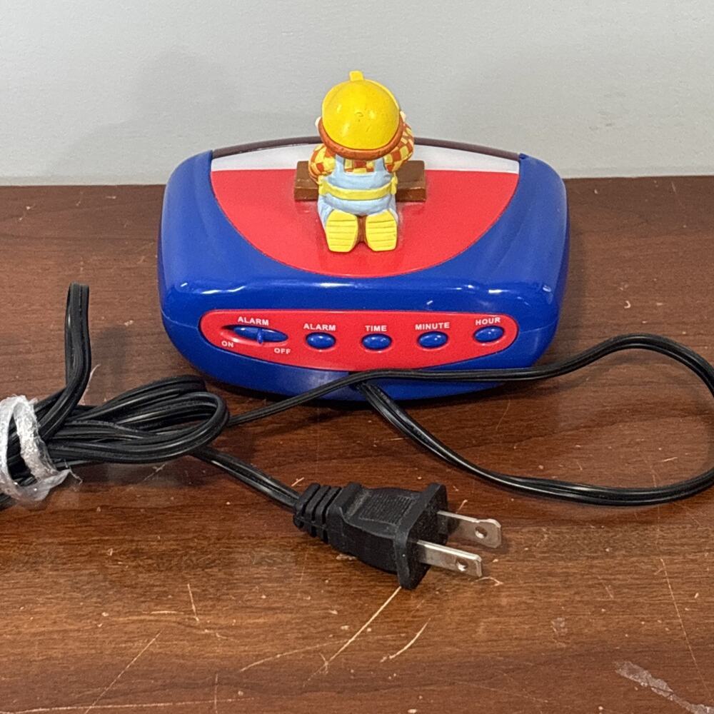 Bob the Builder HIT Entertainment 2004 Alarm Clock Tested WORKS Y2K - Picture 7 of 11